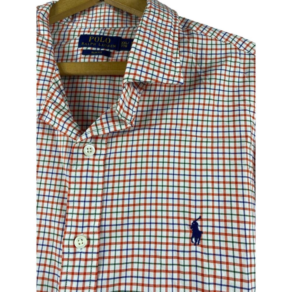 Ralph Lauren Checkered Dress Shirt Slim Fit XXL